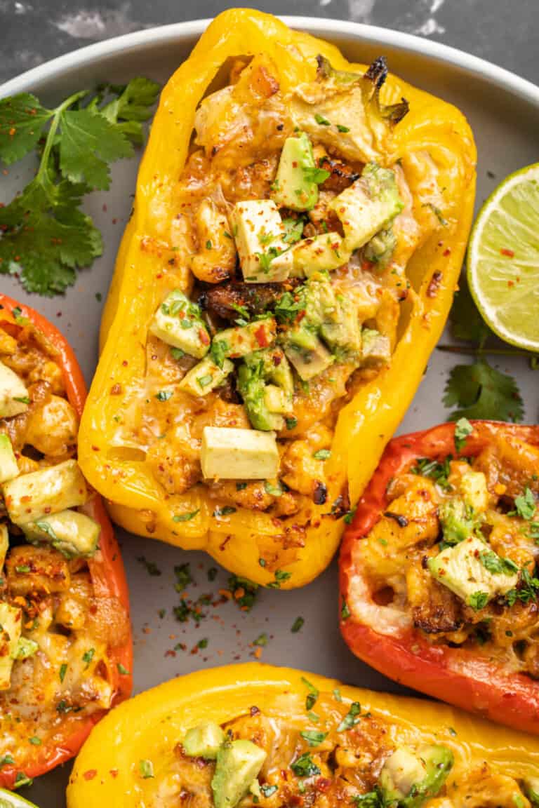 Chicken Fajita Stuffed Peppers Easydinnerrecipes