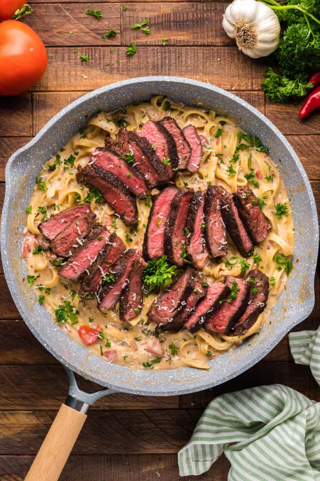 Steak Alfredo