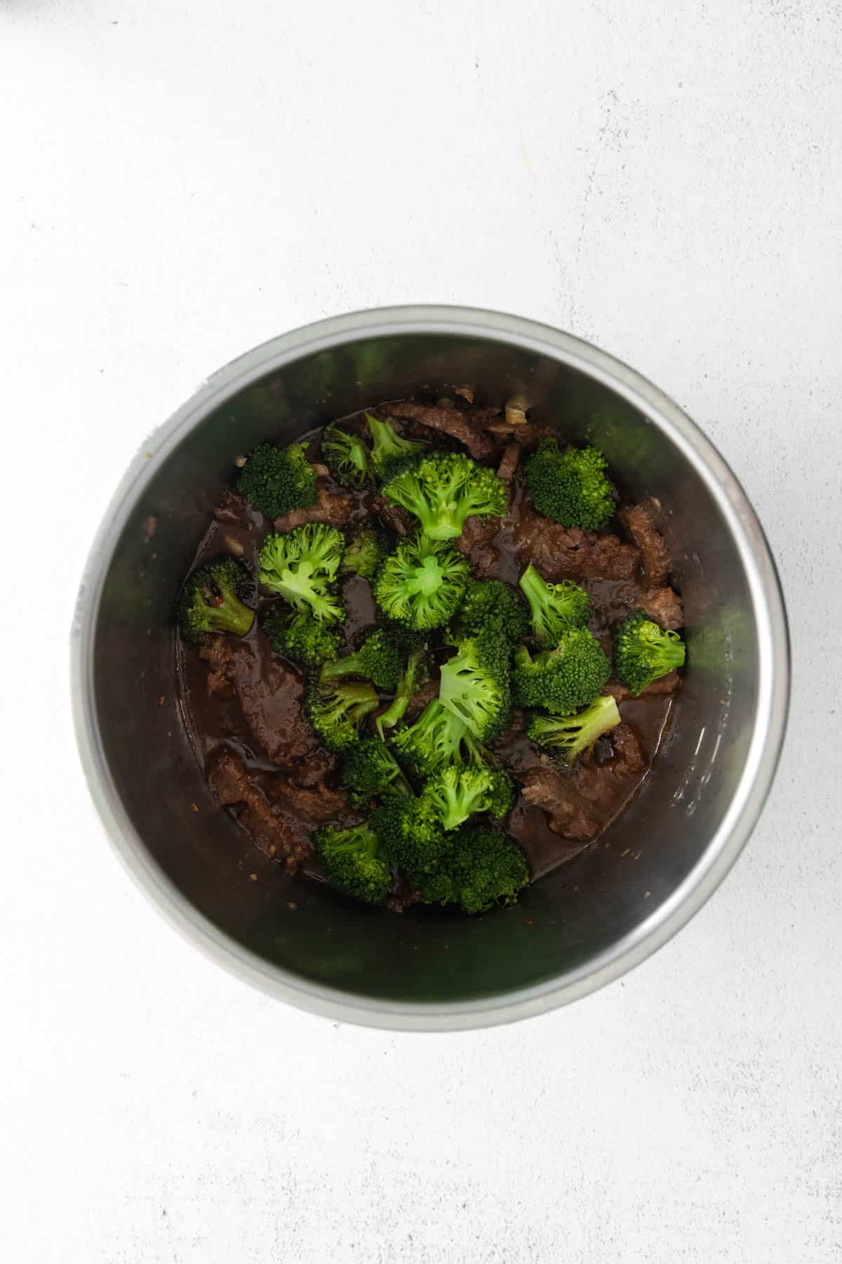 Finished beef and broccoli made in the instant pot.