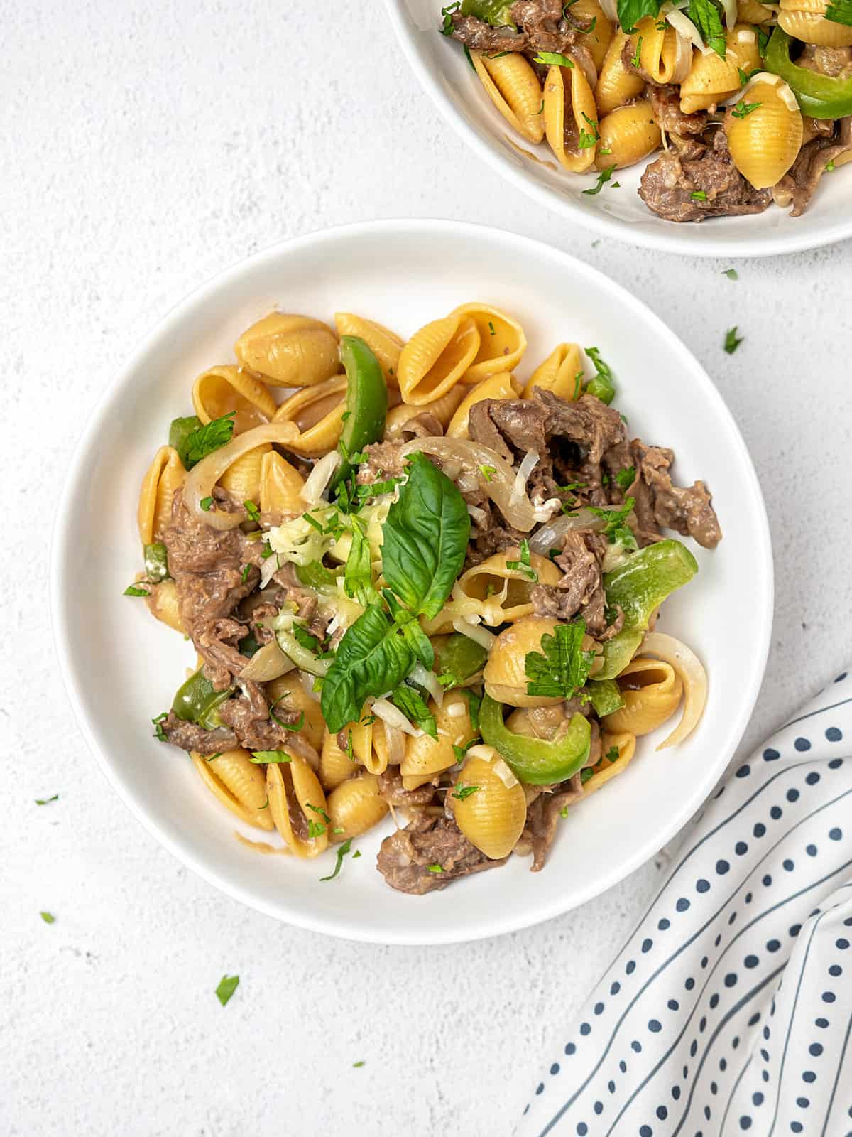 One Pot Philly Cheesesteak Pasta | Easy Dinner Recipes
