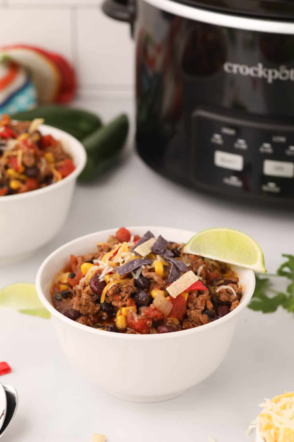 Easy Crock Pot Taco Soup easydinnerrecipes com