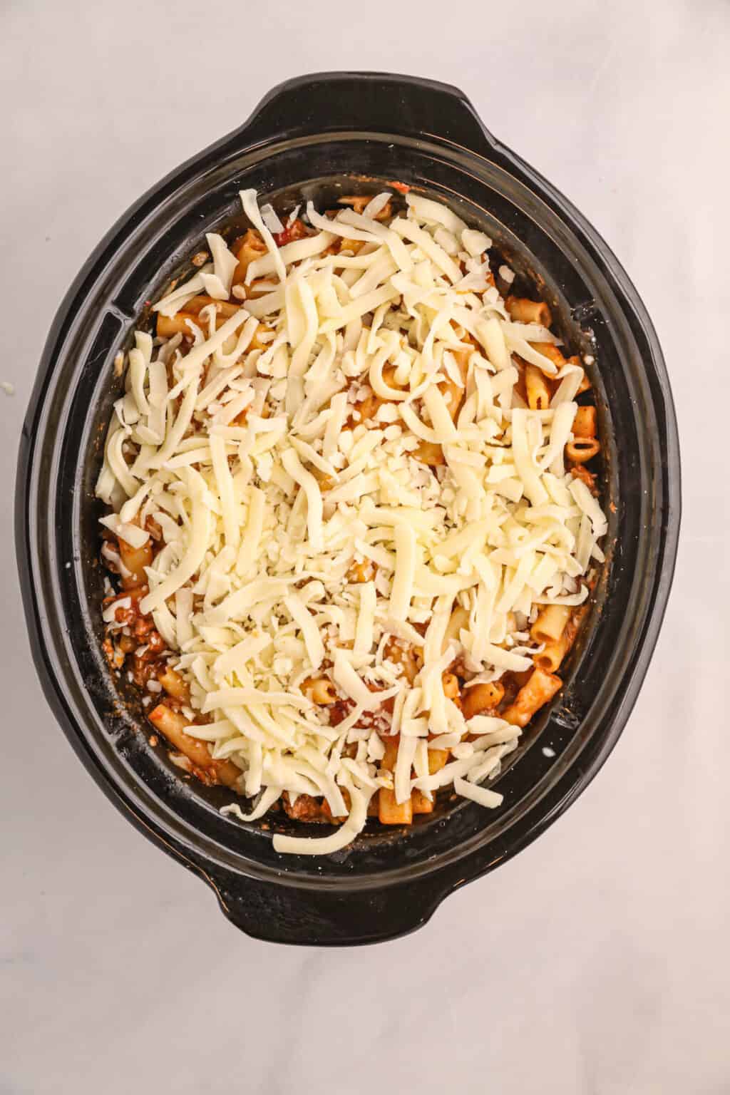 Easy Crock Pot Baked Ziti